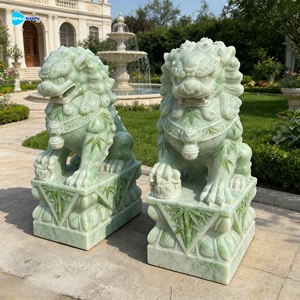 Estatua <span class=keywords><strong>de</strong></span> León <span class=keywords><strong>de</strong></span> Piedra Natural Decorativa <span class=keywords><strong>para</strong></span> Jardín, Escultura <span class=keywords><strong>de</strong></span> Perro Foo Chino <span class=keywords><strong>de</strong></span> Tamaño Real - Product Image 2
