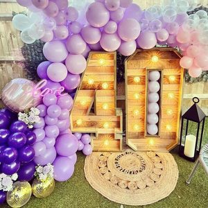 Kit <span class=keywords><strong>de</strong></span> guirlande <span class=keywords><strong>de</strong></span> ballons papillon violet pastel, 130 pièces, <span class=keywords><strong>pour</strong></span> mariage <span class=keywords><strong>de</strong></span> <span class=keywords><strong>princesse</strong></span>, baby shower, <span class=keywords><strong>anniversaire</strong></span>, décorations <span class=keywords><strong>de</strong></span> soirée - Product Image 4