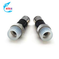 Plantación de níquel impermeable de fábrica, conector Coaxial de compresión Coaxial RG6 F