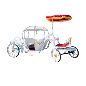 Chariot à chevaux décoratif Citrouille entraîneur pour princes <span class=keywords><strong>Cendrillon</strong></span> calèche à cheval pour le tourisme urbain - Product Image 1