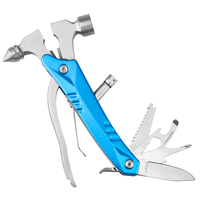 Couteau de poche en acier inoxydable pour le camping en plein air MT-1061, marteau de qualité industrielle, pince de survie 14-en-1, lame de scie, personnalisable OEM