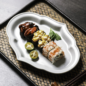 Assiette Rustique Faite à la Main en Grès, Vaisselle en Céramique Émaillée à la Main, Vaisselle en Gros - Product Image 1