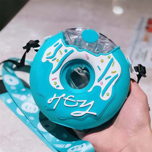 Botella de Agua Deportiva Ecológica a Prueba de Fugas de 13oz con Correa para el Hombro y Pajita, Ideal para Niños, Niñas y Bebés, para Campamento - Product Image 4