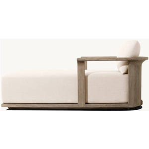 Muebles de Patio para Exteriores, Tumbona de Madera de Teca Sólida de Calidad Superior para el Borde de la Piscina - Product Image 2