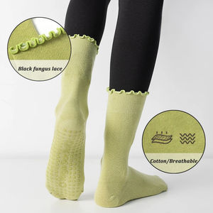 Marque privée Vente en ligne <span class=keywords><strong>Lot</strong></span> Y Nouveau-né Bébé <span class=keywords><strong>Chaussettes</strong></span> Printemps Automne Sol Enfants <span class=keywords><strong>Chaussettes</strong></span> Antidérapant Lâche Bouche Moyen Tube Contraste - Product Image 2