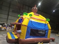 Maison gonflable de rebond de pirate, château sautant gonflable avec la glissière pour des enfants