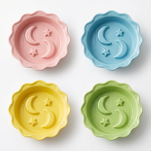 Comedero Lento para Perros con Diseño de Estrellas y Luna - Recipiente Anti-Asfixia para Mascotas con Diseño Interstellar - Estrellas y Luna - Product Image 5