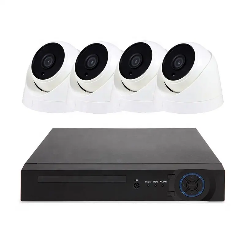 Telecamera di sicurezza CCTV 1080P HD Kit telecamera analogica AHD per esterni con sistema di Camara audio bidirezionale DVR 4CH a basso prezzo