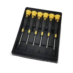 ชุดไขควงความแม่นยำสูง 6 ชิ้น ยี่ห้อ Lixin แบบหัวแบนและหัวแฉก สำหรับซ่อมแซมโทรคมนาคม - Product Image 1