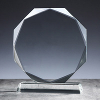 Placa de Cristal Transparente Personalizada para Trofeos, Grabado con Logotipo Personalizado para Premios Empresariales y Corporativos
