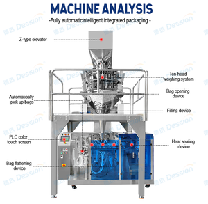 Machine de formage, scellage et remplissage haute vitesse pour sachets à soufflet pour granulés de café et feuilles de thé, pour l'emballage en centre de conditionnement - Product Image 3