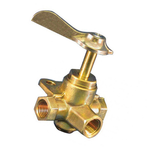 <span class=keywords><strong>Vanne</strong></span> sélectrice de carburant à <span class=keywords><strong>3</strong></span> <span class=keywords><strong>voies</strong></span> en laiton marin avec déclenchement positif, ports femelles NPT 1/4\", pour moteurs à double réservoir - Product Image 1
