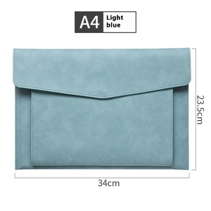 A4 Kích thước tập tin thư mục công suất lớn PU da tài liệu tập tin Túi hội nghị văn phòng tài liệu Pouch Hợp Đồng Kinh Doanh thư mục tập tin - Product Image 4