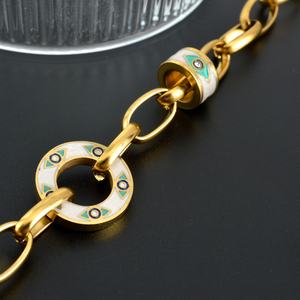 Turkey Wholesale Adjustable 18k <b>Gold</b> Stainless Steel Zircon <b>Bracelet</b> - Product Image 3