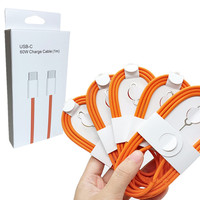 Cable de Carga Rápida USB C a USB C de 60W 5A, Cable de Datos Tipo C para iPhone 14 15 16 17 Pro Max para Xiaomi
