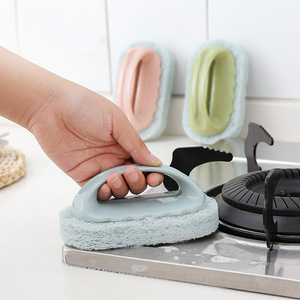 Nordic Style Pot Scrubber Rectangle Cleaning <b>Brush</b> For Gas Stove Kitchen Use - Product Image 1