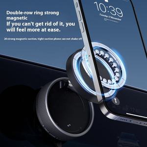 Support de téléphone portable pour tableau de bord de voiture en alliage de zinc K10A, rotation à 360 degrés, fixation magnétique par ventouse - Product Image 3