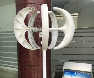 กังหันลมผลิตไฟฟ้า 1500/1200/1000W พร้อมโคมไฟ 5 ใบพัด ชุดมอเตอร์ 12/24V แกนตั้ง สำหรับใช้ในบ้าน ไฟถนนแบบไฮบริด+ตัวควบคุม - Product Image 6