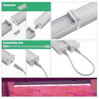 Haute PPFD Samsung LM281B aluminium Linkable T12 LED à spectre complet barre lumineuse de croissance 25W 30W 40W pour lumière agricole verticale