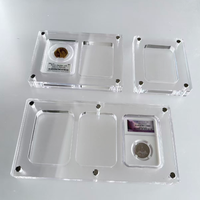 Étui de protection pour pièces de monnaie PCGS NGC à double gradation, en acrylique, avec vis magnétique