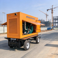 Générateur mobile silencieux à attacher à un véhicule, avec coton insonorisant à l'intérieur, réduit la pollution sonore pour les habitations et les chantiers proches.