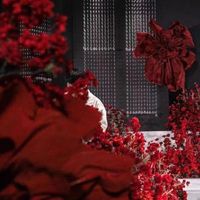 Fournisseur d'usine – Fleurs artificielles en papier, roses modernes et réalistes, grande taille, couleur rouge, décoratives pour mariage et Noël