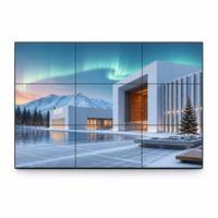 Video Wall LCD IPS Premium 55 Inci dengan Bezel 0,88mm, Sambungan Tanpa Celah, Layar Anti-Silau 4K AG dengan resolusi 2.1 untuk Pameran Museum