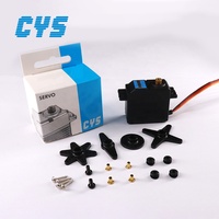 CYS-S0090 Servomoteur RC analogique haute performance étanche à l'échelle 1:10, couple 6.0kg*cm, 9g, sans noyau, en métal, pour bateaux et accessoires