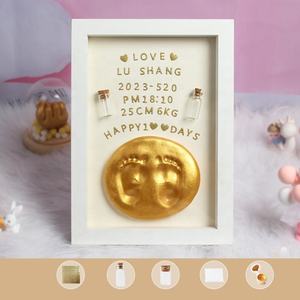 Marco de Fotos 3D para Huellas de Manos y Pies de Bebé, Caja de <span class=keywords><strong>Sombra</strong></span> de Plástico Hecha a Mano para Manualidades - Product Image 6