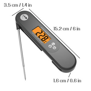 Цифровой Карманный Кухонный Термометр с ЖК-дисплеем, автомобильный пластиковый зонд с питанием от батареи, ручка для мяса, бытовая температура пищи - Product Image 3
