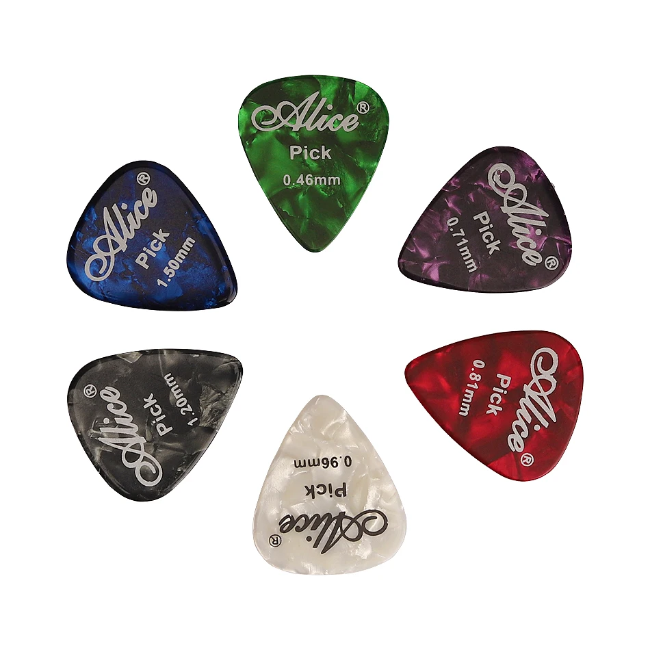 Alnicov Lot 100 Médiators Celluloïd 0.75 Mm – Couleurs Aléatoires Variées