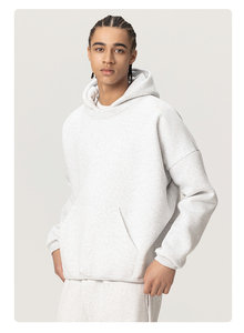 OEM Custom Manufacturer 100% Cotton Drop Shoulder <strong>Hoodies</strong> Pullover Heavyweight Oversized Blank Embroidery <strong>Hoodies</strong> Sweatshirt - Product Image 4