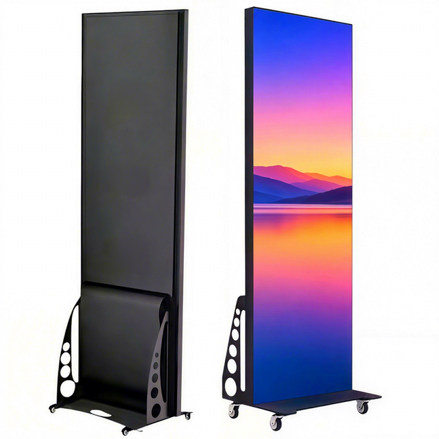 43 55 Inch Portable Digital Signage Standing Indoor Video Picture Display LED Android Advertising Screen Foldable Digital Poster