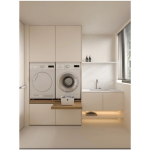 Set di Mobili Moderni per Dispensa e <span class=keywords><strong>Soggiorno</strong></span>, Isola <span class=keywords><strong>Cucina</strong></span> Laccata, Armadietti di Qualità, Design Elegante - Product Image 1