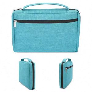 Muestra gratis al por mayor de Libros Personalizados bolsa de transporte portátil Biblia libro caso Biblia Iglesia bolsa de poliéster Biblia cubierta - Product Image 5