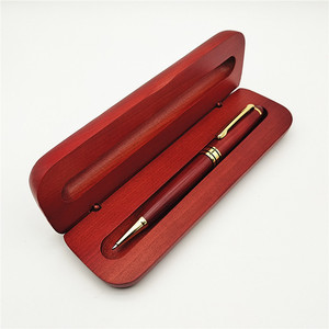 Creative Natural Mahogany Laser Engraved Signature Pen Bamboo Products Ballpoint Pen <strong>Gift</strong> Set - Product Image 4