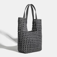 Sac seau en néoprène de luxe ouvert grand sac fourre-tout tissé pour femmes qualité originale motif à carreaux doublure en Polyester cadeau de maîtresse