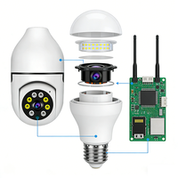 Caméra d'ampoule intelligente 1080P avec conception de firmware matériel pour la surveillance domestique, alertes en temps réel et vision 360° °   Voir le développement de produits électroniques