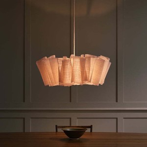 Lampe suspendue en fer et tissu de style crème nordique japonais, style <span class=keywords><strong>zen</strong></span> vintage, pour bureau, chambre, salon, salle de thé, éclairage d'hôtel familial - Product Image 2