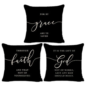 ปลอกหมอนอิงตกแต่งโซฟาสำหรับวันแม่พร้อมข้อความจากพระคัมภีร์ ของขวัญสุดสร้างแรงบันดาลใจ ปลอกหมอนผ้าลินินพร้อมซิป - Product Image 3