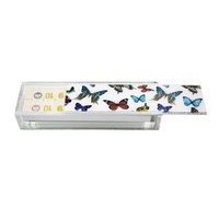 Pâque en acrylique Élégant présentoir de table judaïque Pièce maîtresse haut de gamme Assiette de Seder de luxe en lucite