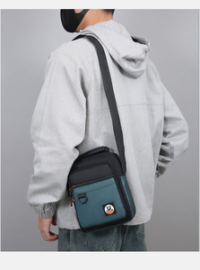 Nouveau sac à bandoulière pour homme en tissu Oxford imperméable de haute qualité, sac messager tendance pour l'extérieur - Product Image 5