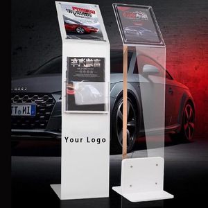 Automobile car showroom information display holder Auto 4S shops Floor standing showroom brochure Display Rack Stand