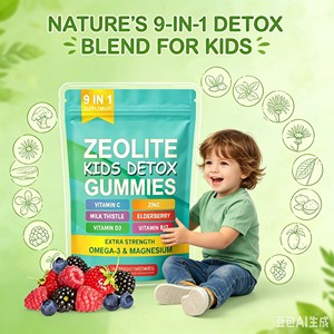 LUVVITA Gomitas de Zeolita <span class=keywords><strong>Detox</strong></span> Personalizadas al por Mayor para Niños y Adultos, Tónico Orgánico con <span class=keywords><strong>Omega</strong></span>-<span class=keywords><strong>3</strong></span>, Magnesio, Baya del Saúco y Vitamina C para el Apoyo Inmunológico - Product Image 3
