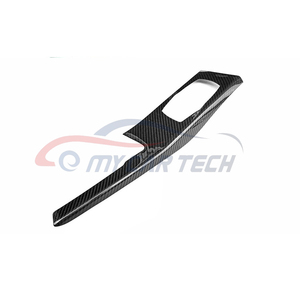 Pour BMW G30 32 <span class=keywords><strong>38</strong></span> 525 530li 630I série 5 6GT pièces de voiture en Fiber de carbone véritable garnitures intérieures couverture de Console de tableau de bord - Product Image 2