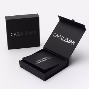 Bán Sỉ Hộp Đựng Mỹ Phẩm Nhỏ Màu Đen Thanh Lịch Hộp Quà Tặng Giấy Từ Tính Để Đóng Gói Chăm Sóc Da Rỗng - Product Image 5