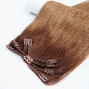 Extensions de cheveux invisibles à clipser Spider, 100% cheveux humains vierges, cuticules alignées, extensions à clips Octopus, cheveux humains chinois - Product Image 2