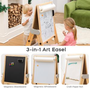 <span class=keywords><strong>Caballete</strong></span> Plegable Ajustable para Niños - <span class=keywords><strong>Pizarra</strong></span> Magnética de Doble Cara, <span class=keywords><strong>Caballete</strong></span> de Pintura con Altura Ajustable para Niños Pequeños - Product Image 5