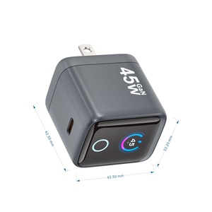 2026 年新品可折叠迷你 GaN 45W USB-C PD3.1 智能显示电源适配器，适用于笔记本电脑和手机 - Product Image 5