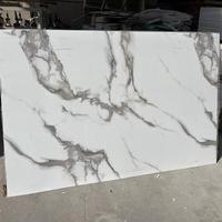 Feuille de Pvc alternative en marbre de panneau mural en Pvc haute brillance 1220x2440mm 3mm